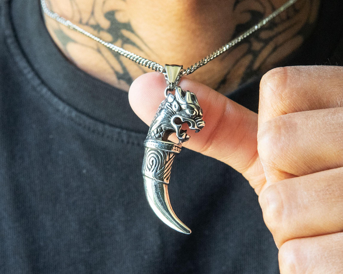 Fang Pendant Necklace - Norse Viking Jewelry