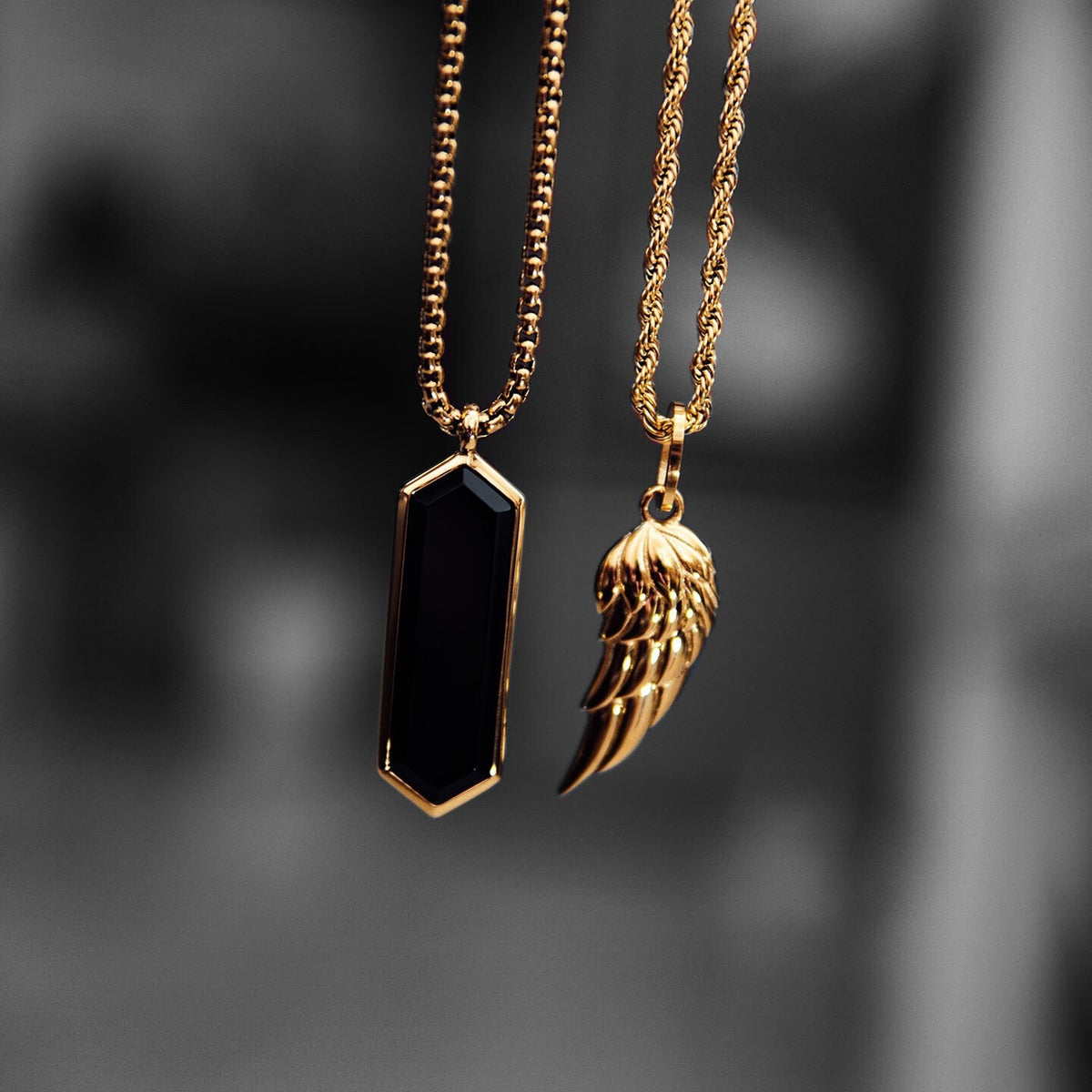 Onyx Pendant Necklace