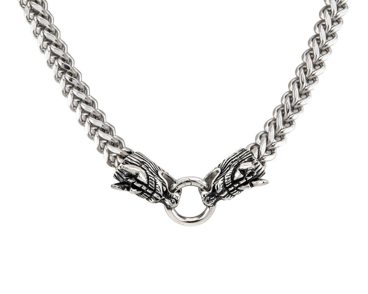 Franco Link Dragon Head Necklace