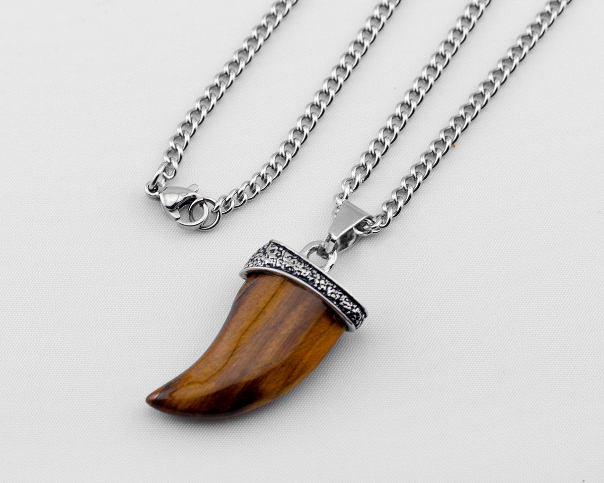 Tigers Eye Pendant Necklace
