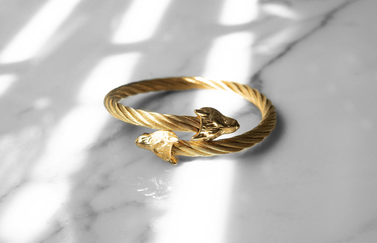 Odin's Wolf Bracelet - Viking Amulet