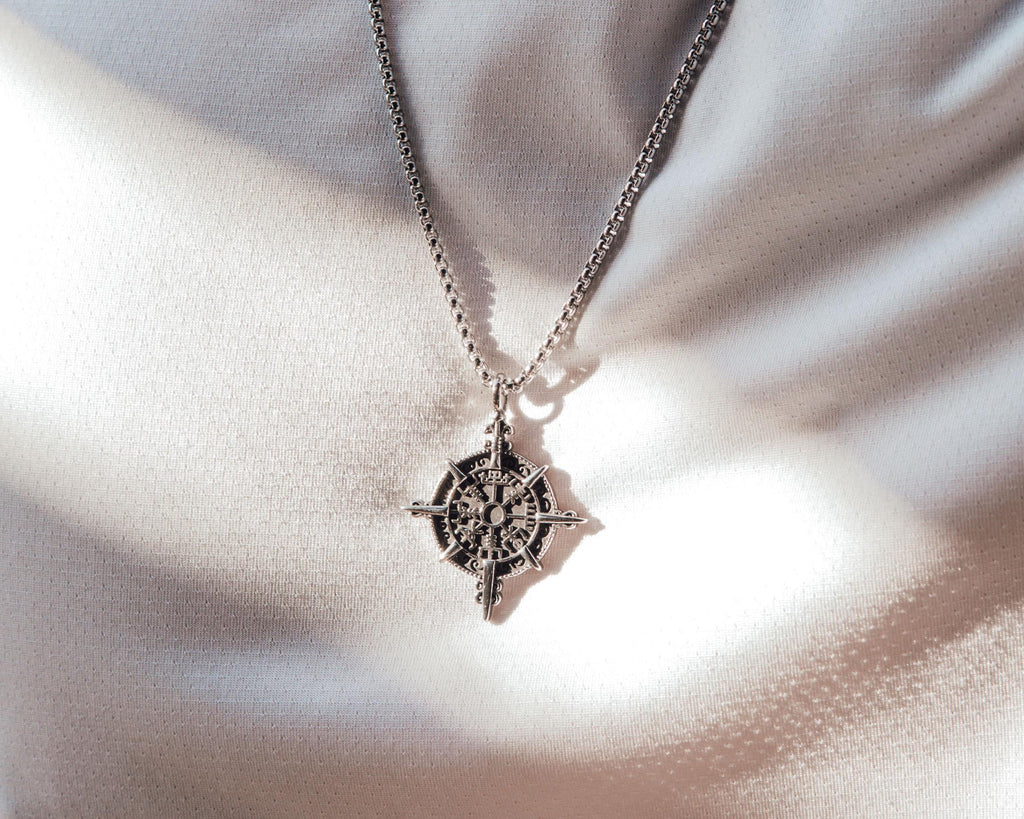 Viking Compass Pendant – Norse Amulet