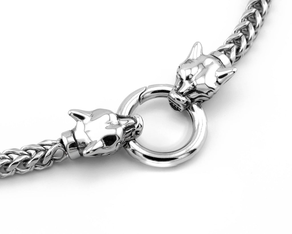 Jaguar Head Franco Link Necklace