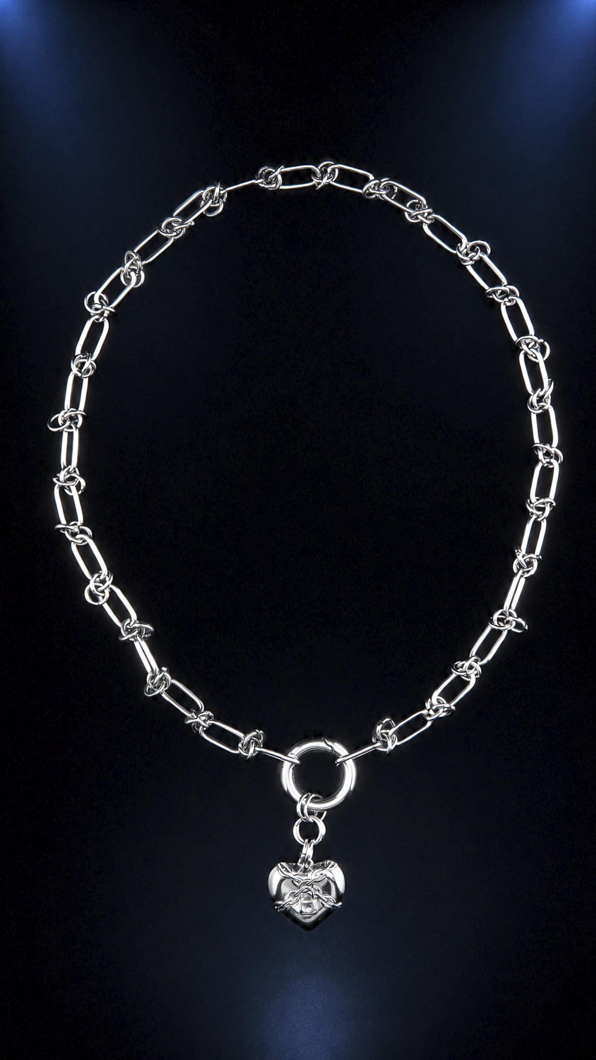 Locked Heart Chain Necklace