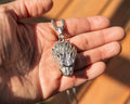 Viking Wolf Head Pendant Necklace