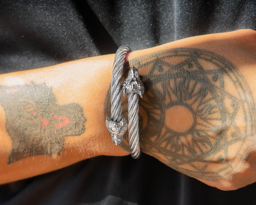 Odin's Wolf Bracelet - Viking Amulet