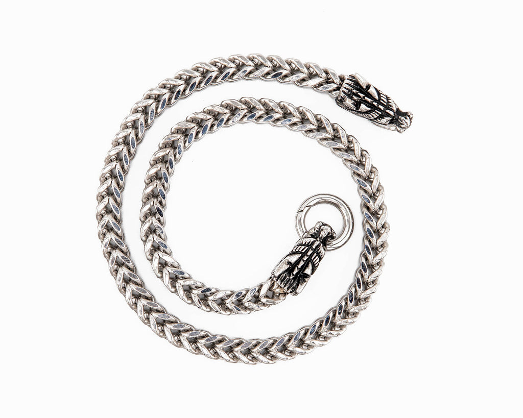 Franco Link Dragon Head Necklace