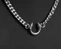 Septum Pendant With Cuban Chain Necklace