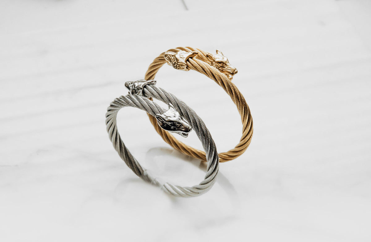Odin's Wolf Bracelet - Viking Amulet