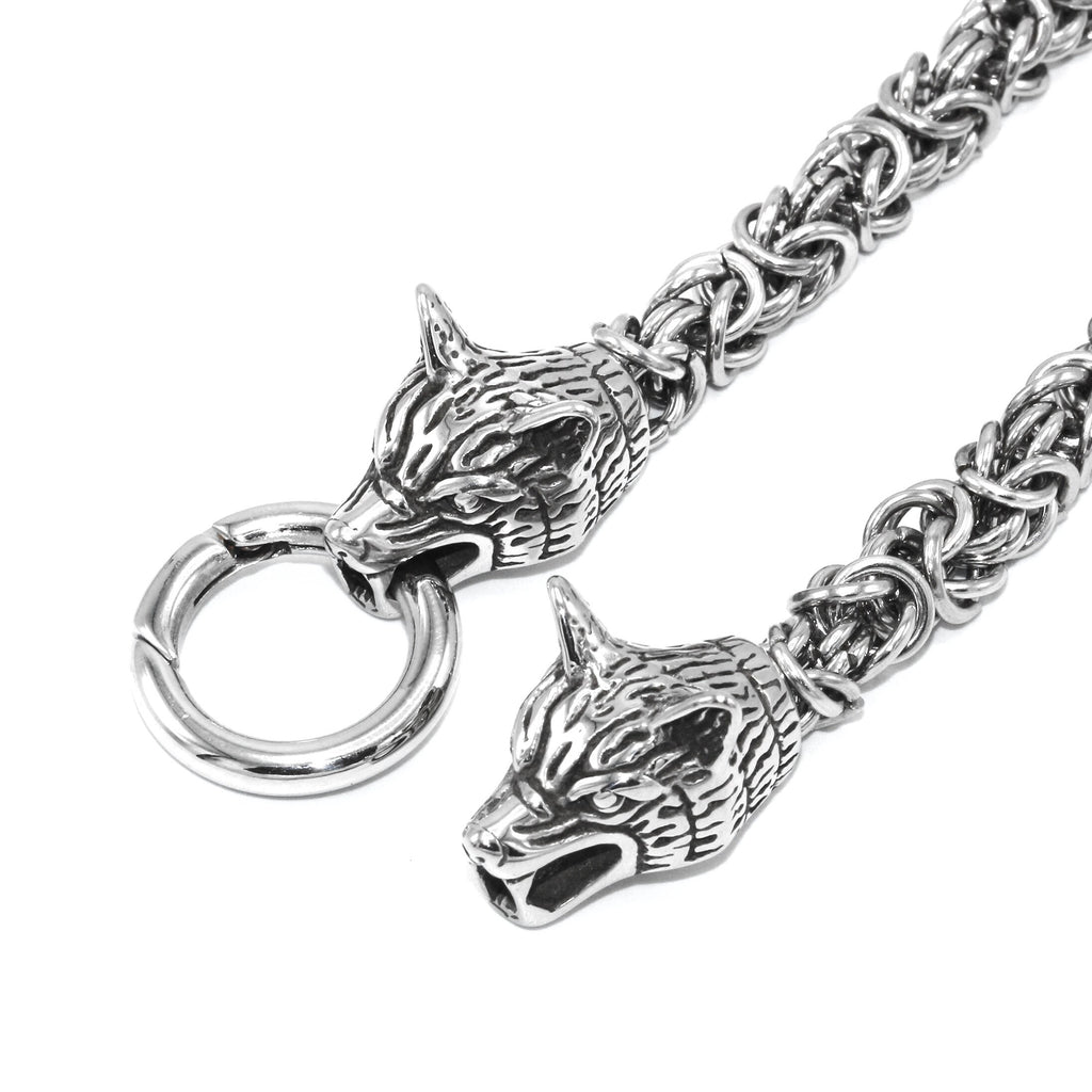 Byzantine Wolf Head Necklace