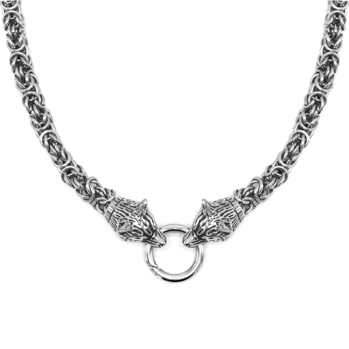 Byzantine Wolf Head Necklace