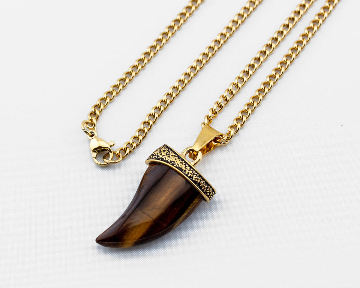 Tigers Eye Pendant Necklace