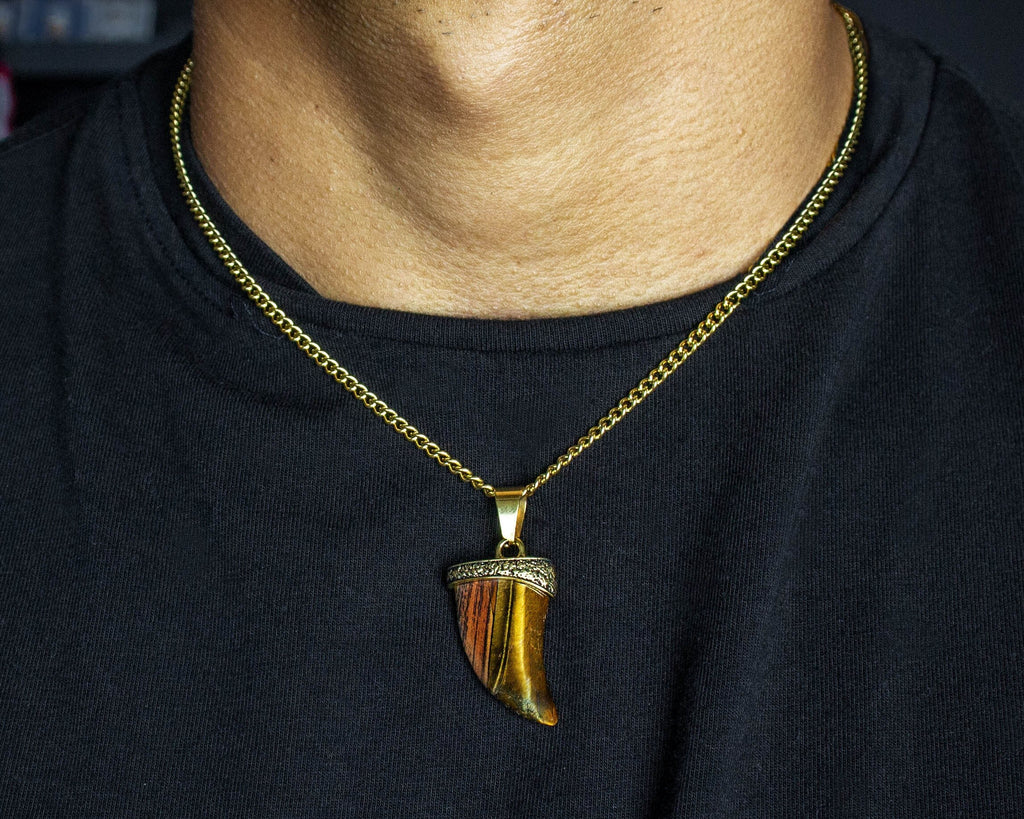Tigers Eye Pendant Necklace